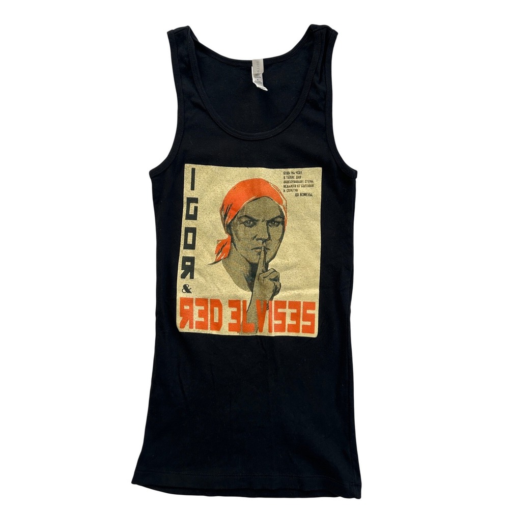 Bella Canvas Igor and the Red Elvises Tank Top Women Medium Black Excellent